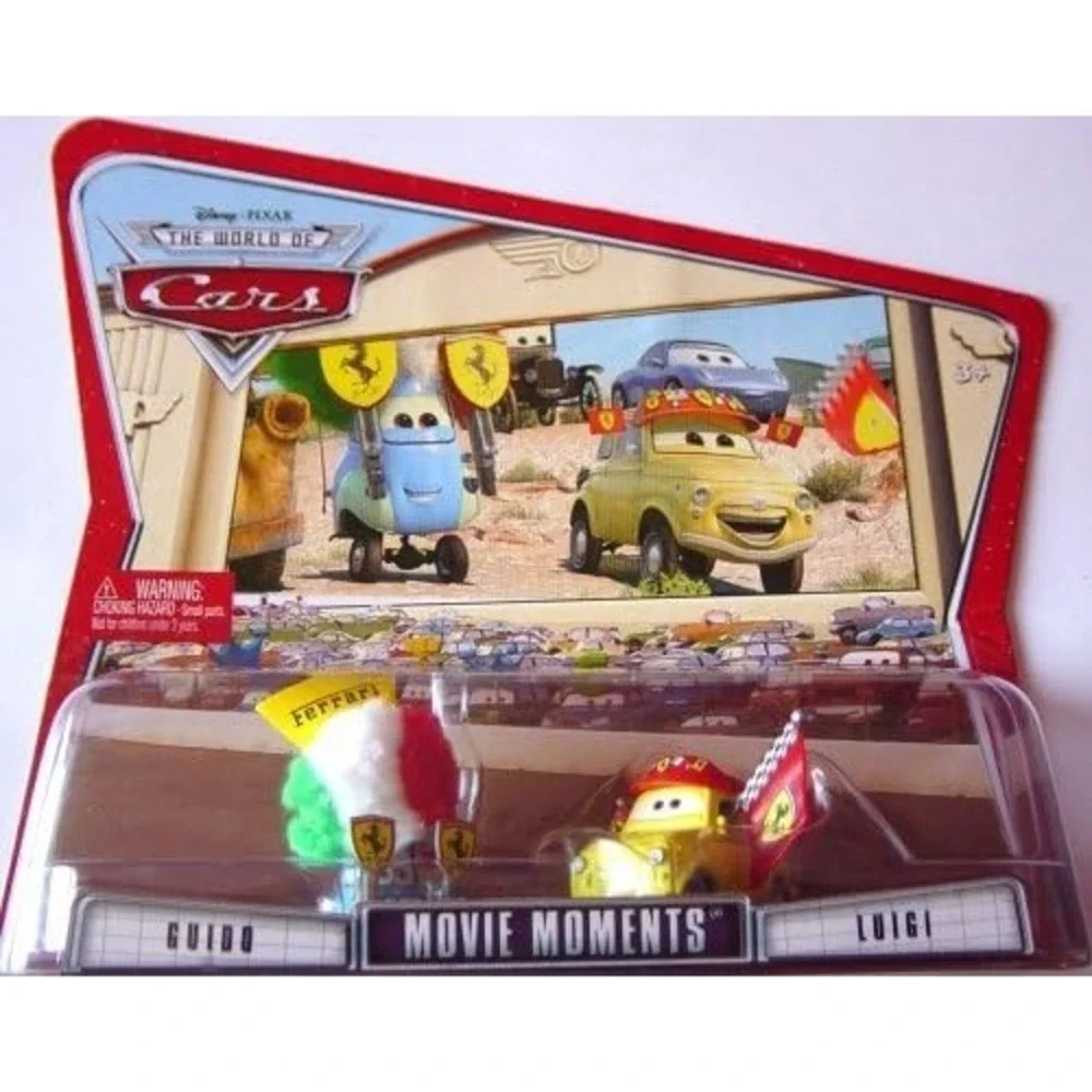 NEW Disney Pixar Cars Supercharged Ferrari Fans Guido and Luigi Movie Moments